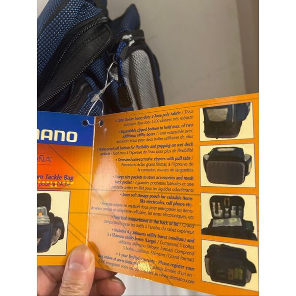 Shimano Borona expandable large tackle box blue model Abex 250 lg - Picture 5 of 13